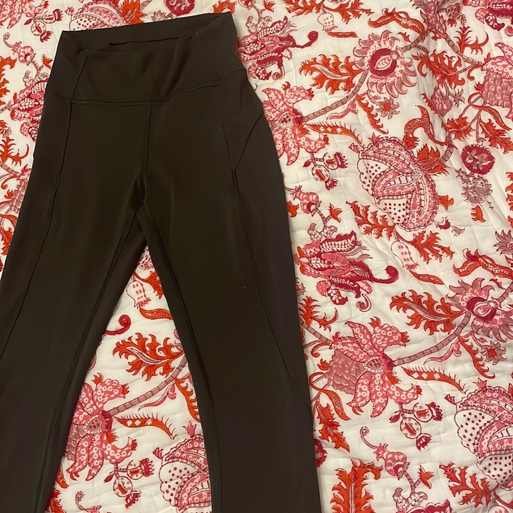 Lululemon dark olive leggings good condition size 2
